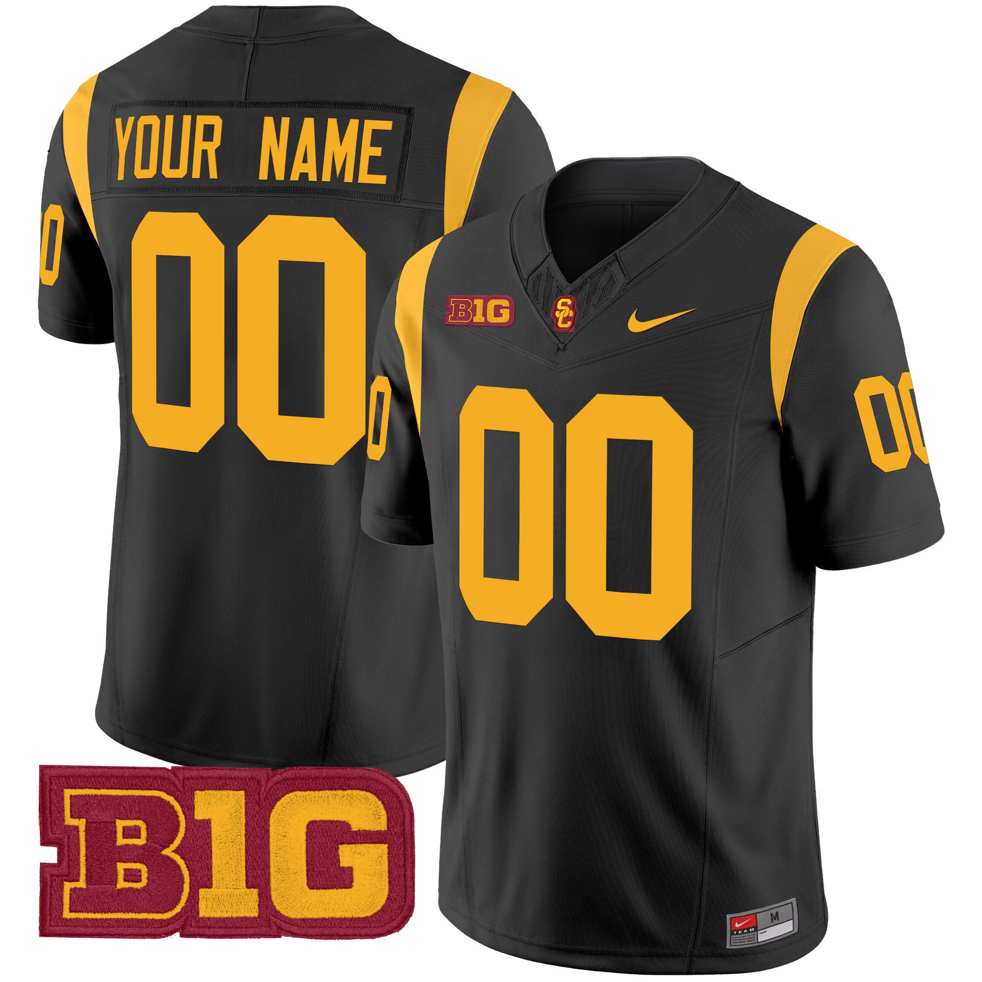 Men USC Trojans Black Nike 2024 Vapor Limited Custom NCAA Jersey style 1->customized ncaa jersey->Custom Jersey